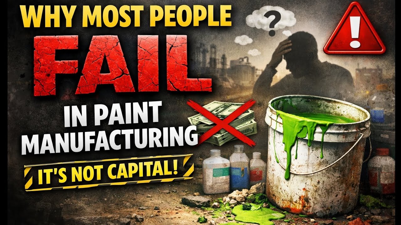 Why Most People Fail in Paint Manufacturing (And It’s NOT Capital)
