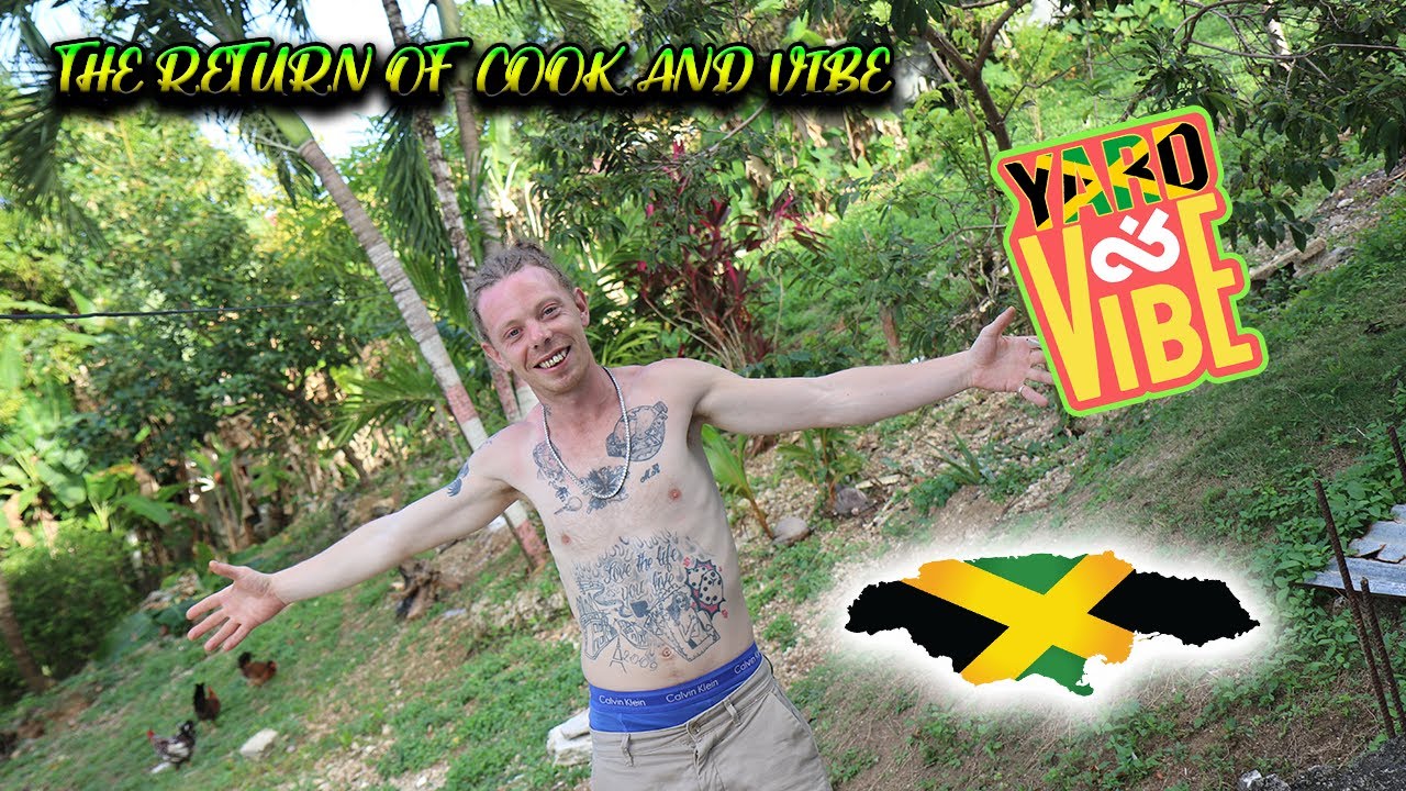 COOKING IN JAMAICA ! CURRY CHICKEN / ROAST BREADFRUIT ! M DOT R -COOK AND VIBE (S2 EP1 )