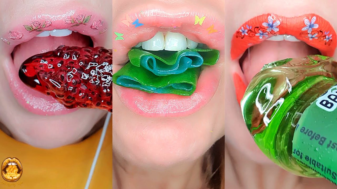 ASMR Eating SUPER Satisfying FROZEN Food Mashup Mukbang 먹방