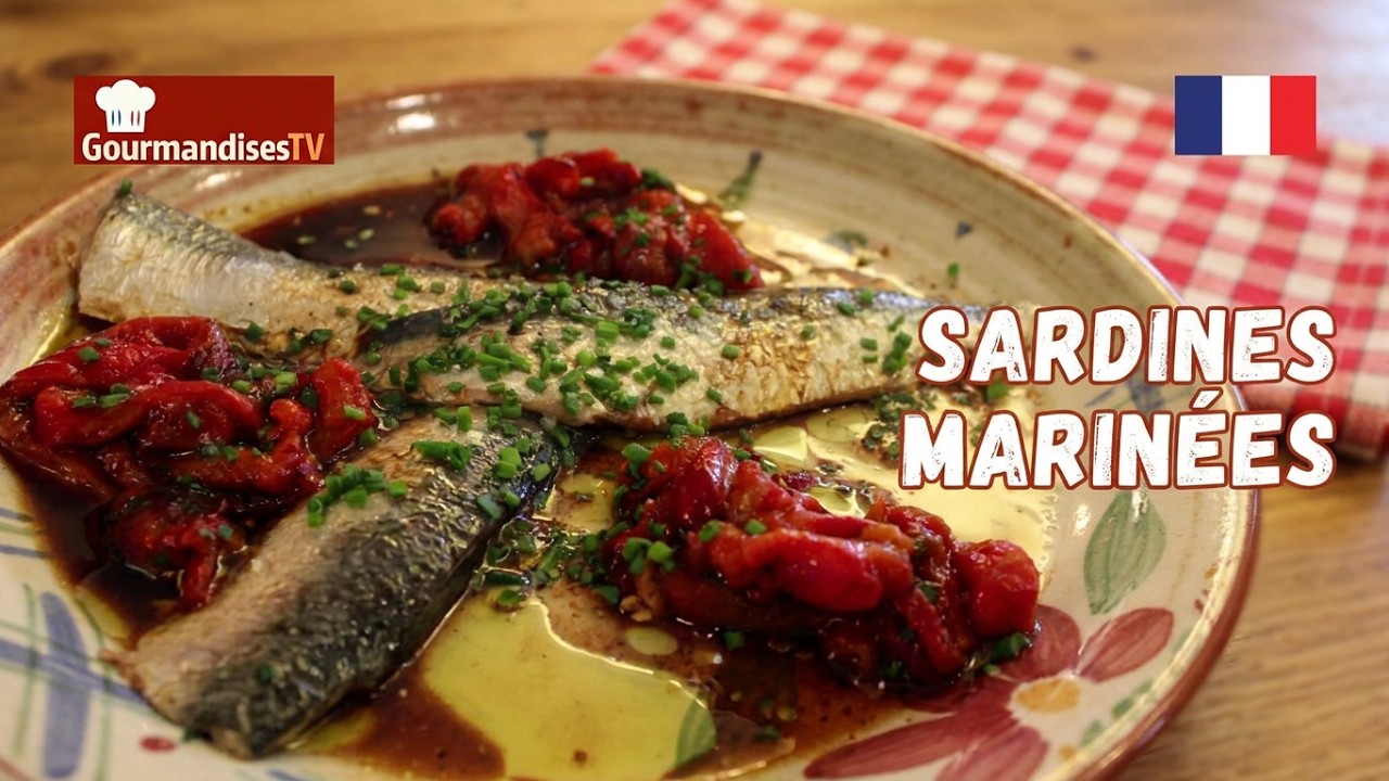 La SALADE DE SARDINES fraîches marinées au balsamique - Gourmandises TV