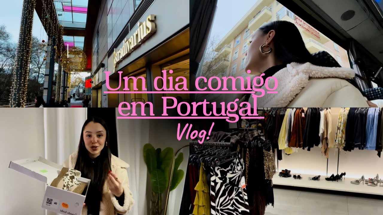 Um dia comigo em Portugal | Shopping, presentes, compras e saldos🇵🇹