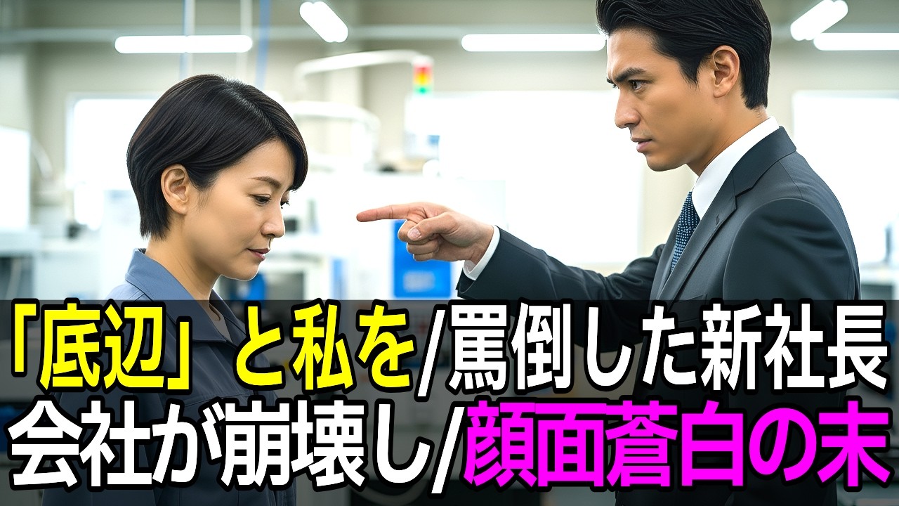 私の正体を知らない新社長「中卒はクビｗ」私「わかりました」→翌日、100億の契約が白紙になり社長発狂…【スカッとする話】【朗読】