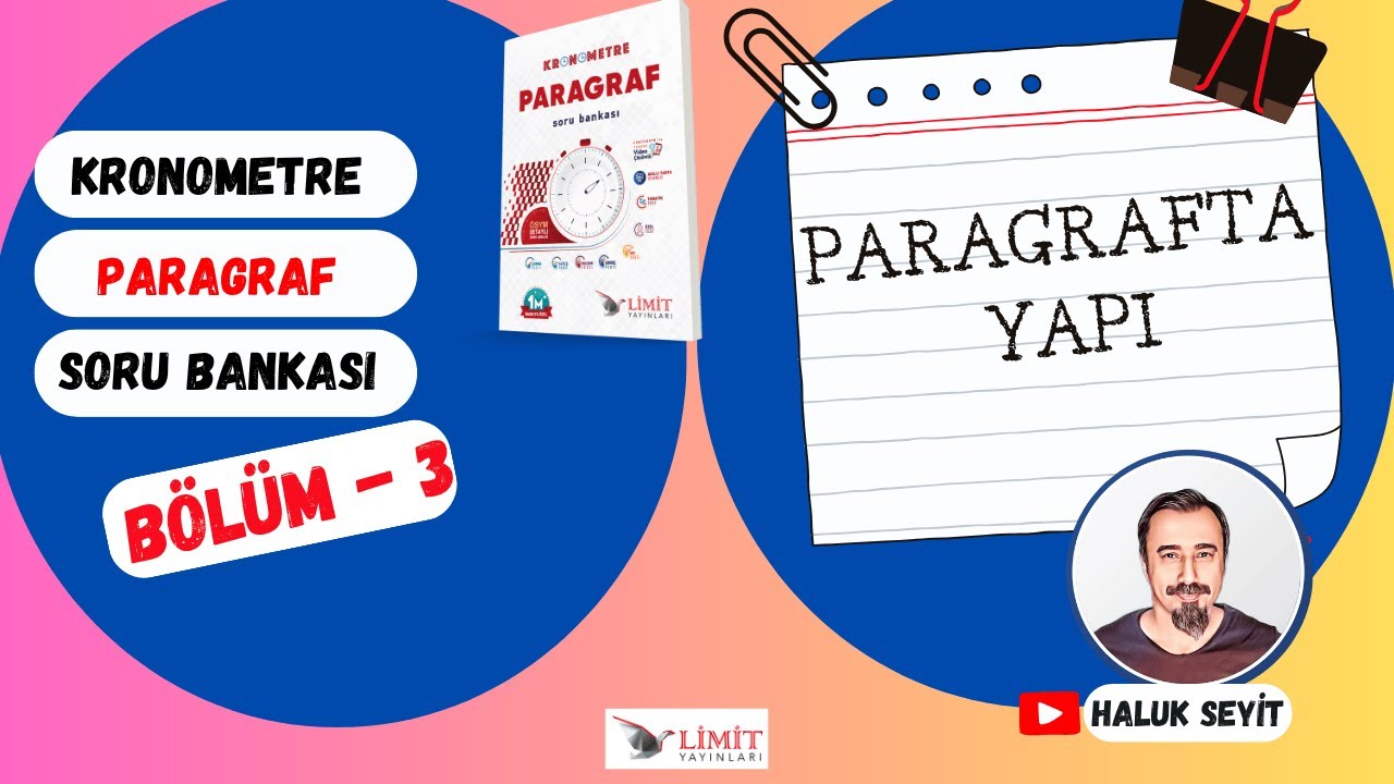 PARAGRAFTA YAPI  (Limit Yayınları Kronometre Paragraf Soru Bankası)