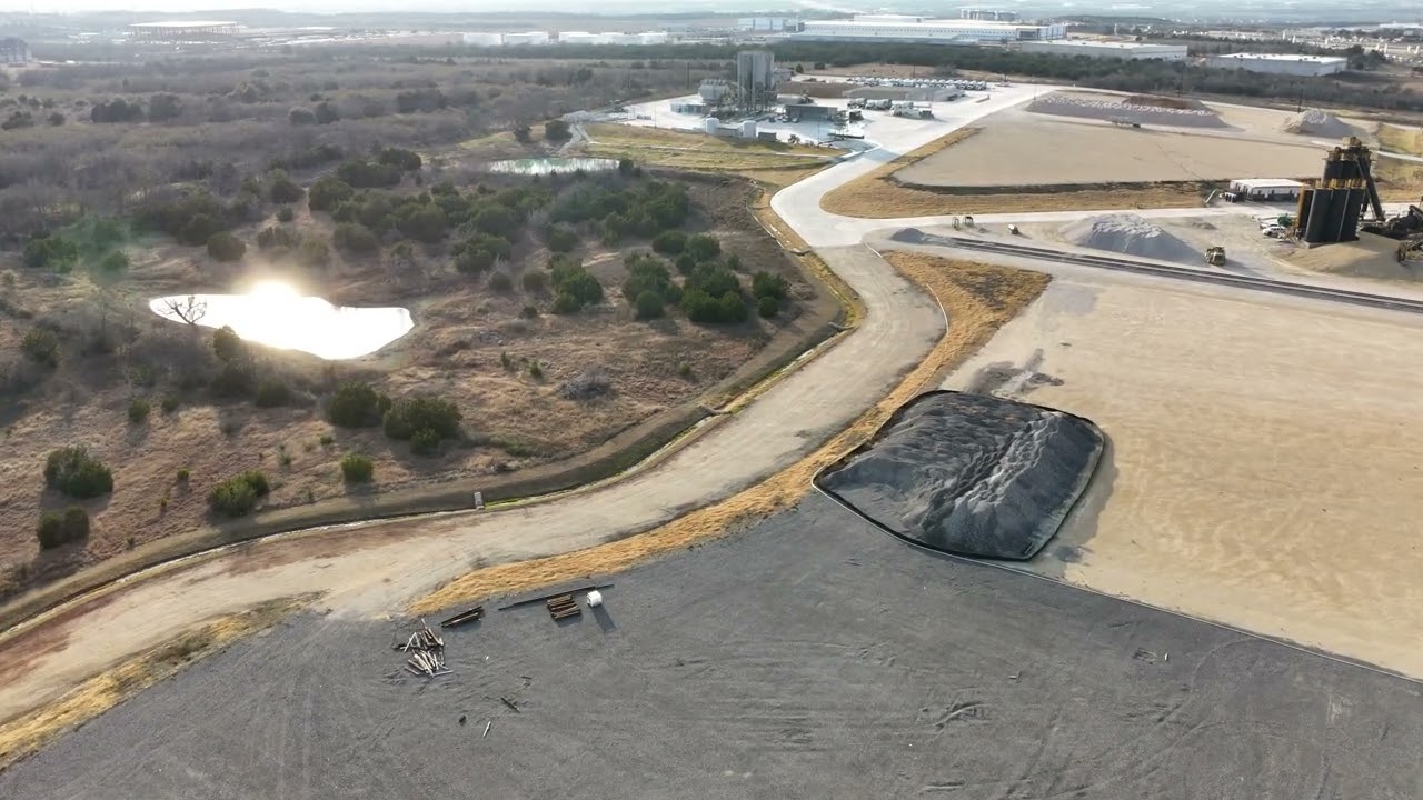 Boring drone footage