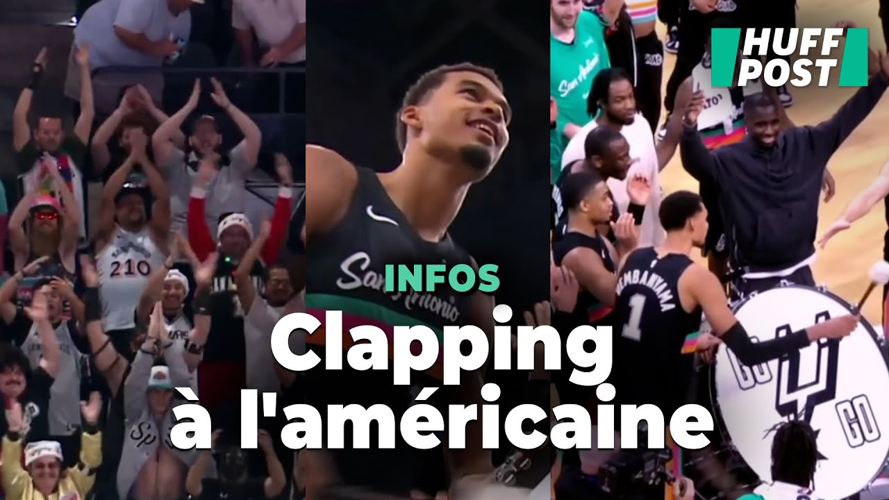 Quand Wembanyama tente d&rsquo;initier le public am&eacute;ricain de la NBA au clapping