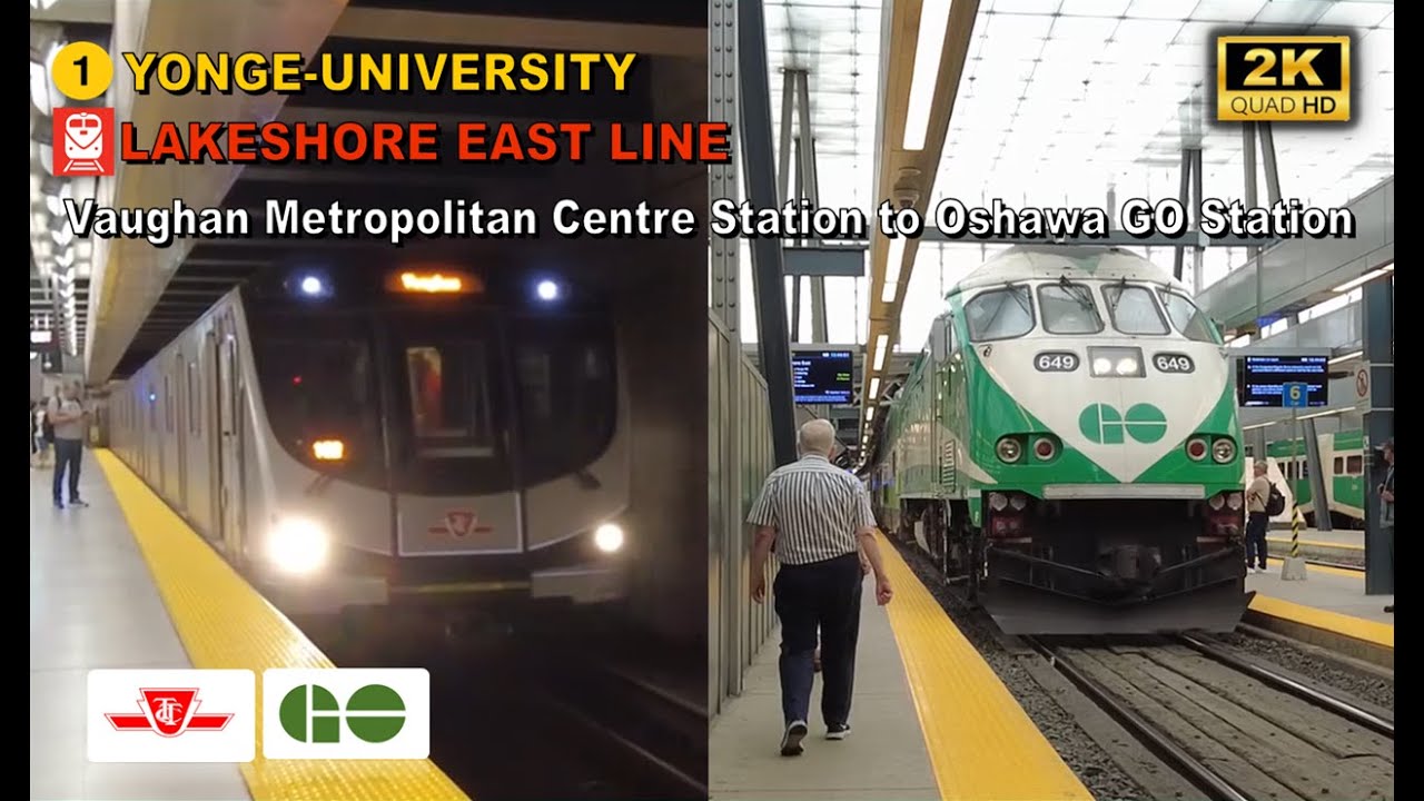 TTC & GO Transit POV Walk: Vaughan Metropolitan Centre to Oshawa GO Station Via Union Station