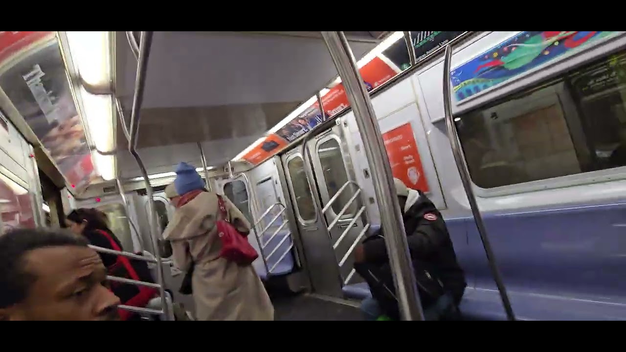 (Late Nights) Ride on New Lots Ave bound R142A (4) train from Borough Hall to Sutter Ave–Rutland Rd