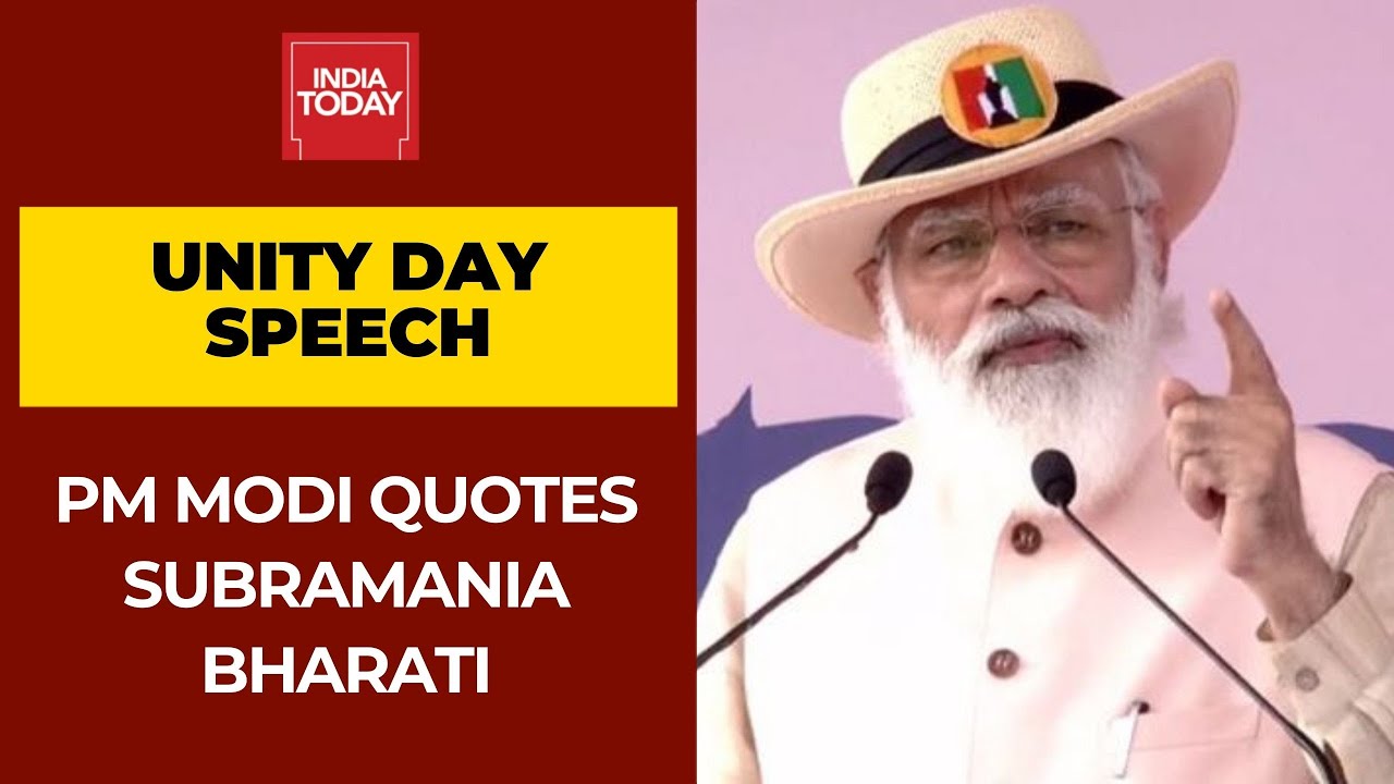 PM Narendra Modi Quotes Tamil Poet Subramania Bharati In His National Unity Day Speech