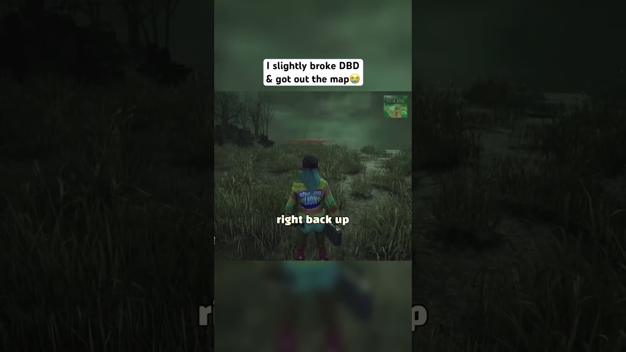 Out of the map glitch on DBD!!! #meme #deadbydaylightsurvivor #glitch #dbd #funny #fake #dbd
