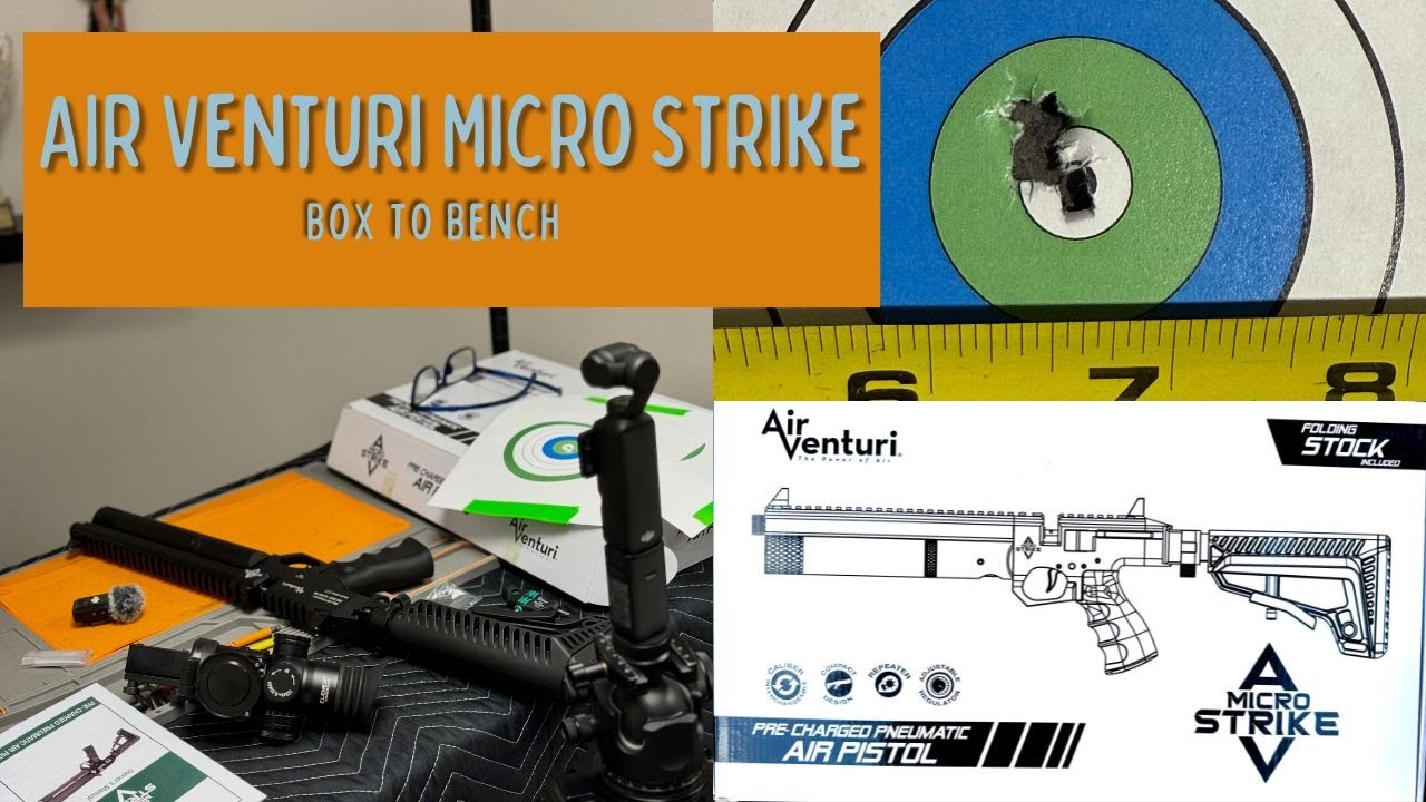 Обзор пневматического пистолета Air Venturi Micro Strike калибра .177 с предварительной накачкой,...