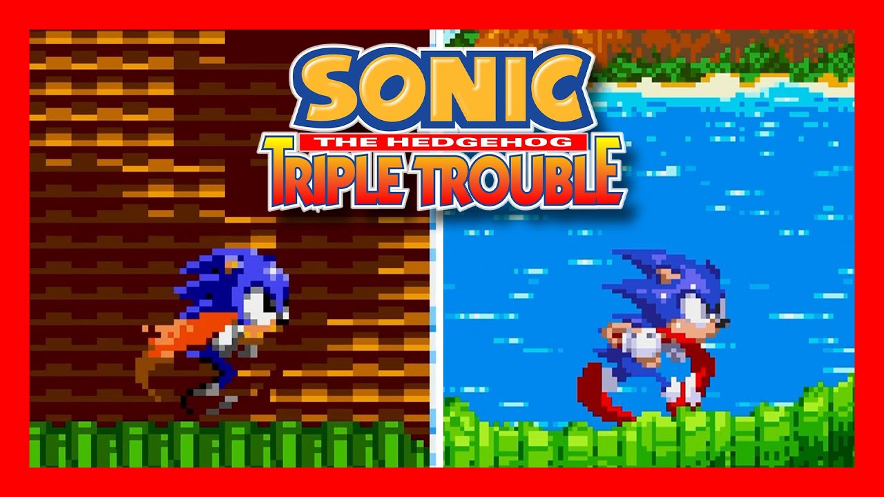 Sonic the Hedgehog: Triple Trouble 8bit vs 16bit 🦔 Versions Comparison 🦔