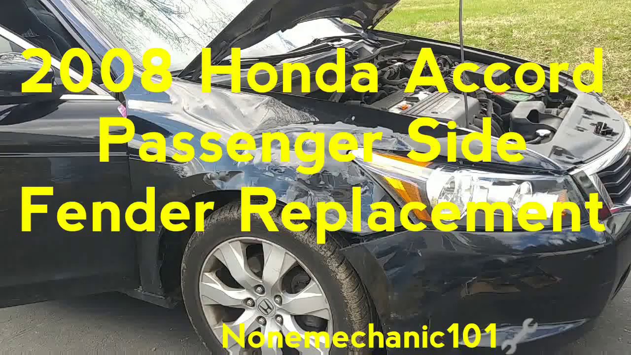 Замена крыла со стороны пассажира на Honda Accord 2008. Проблемы.
