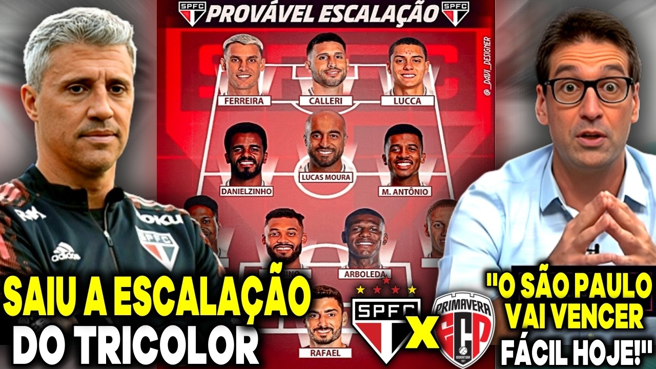 SAIU A ESCALAÇÃO DO TRICOLOR! MÍDIA ESPORTIVA ELOGIA A FASE DO SÃO PAULO ''SÃO MUITO FORTE EM CASA''