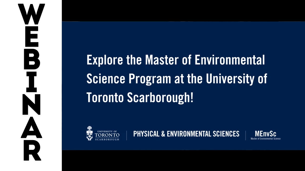 University of Toronto’s Master of Environmental Science (MEnvSc) Program
