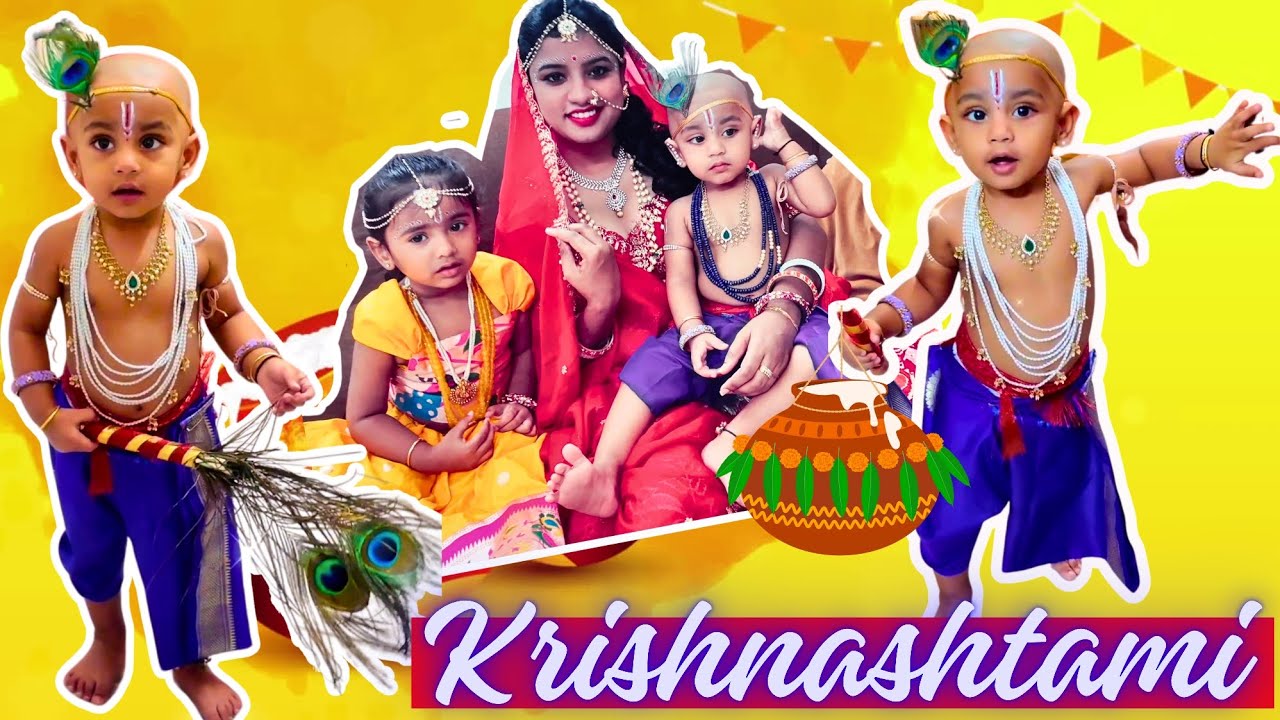 Pehli baar Maine yeh getup try kiya/Toda late huaa upload karna #krishna #janmashtami #shika #kekk 