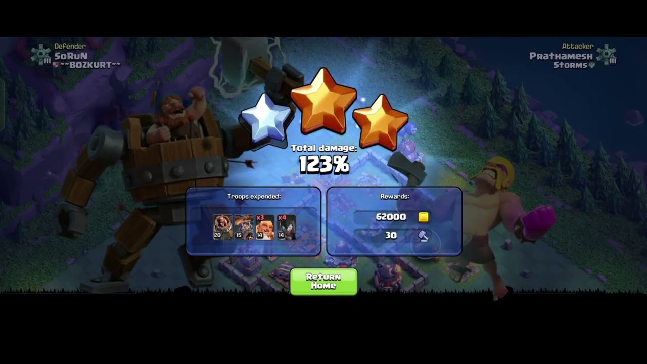 Clash of Clans COC TH13 BH8 Base Master Builder Attack Strategy & Gameplay