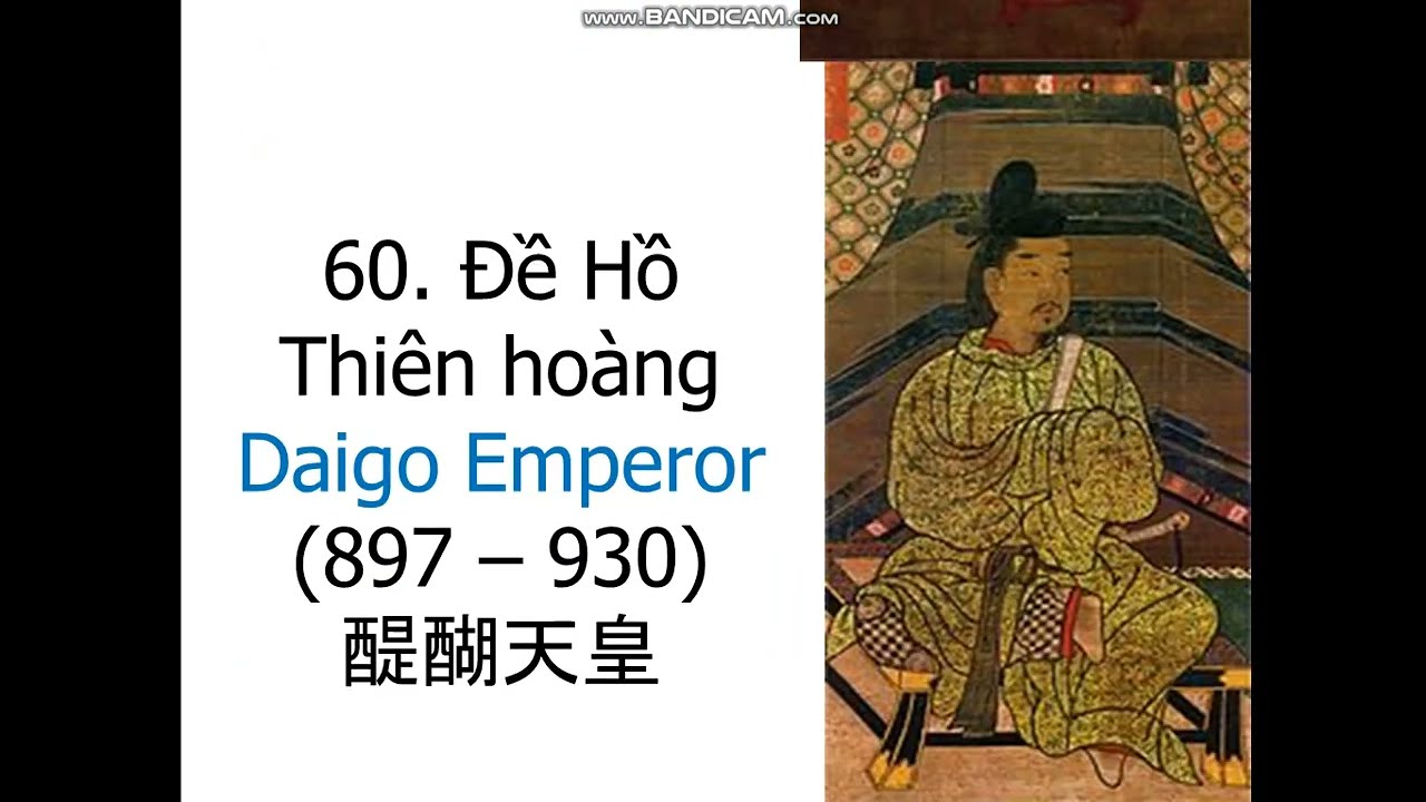 Danh S&aacute;ch Thi&ecirc;n Ho&agrave;ng Nhật Bản (Timeline of Emperors of Japan)