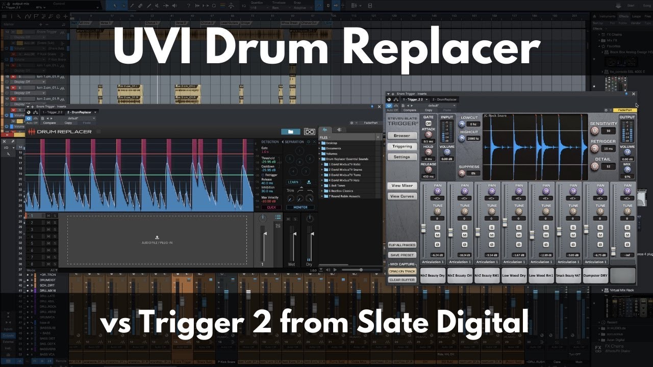 UVI Drum Replacer против Trigger 2 | Новый король среди инструментов для замены барабанов?