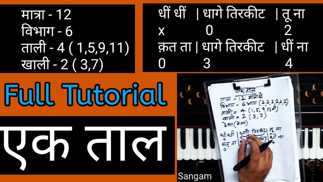 Lesson# 51 - Ek Taal ( कैसे समझे और कैसे याद रखें - ताल ) Full Tutorial - एक बार अवश्य सीखें