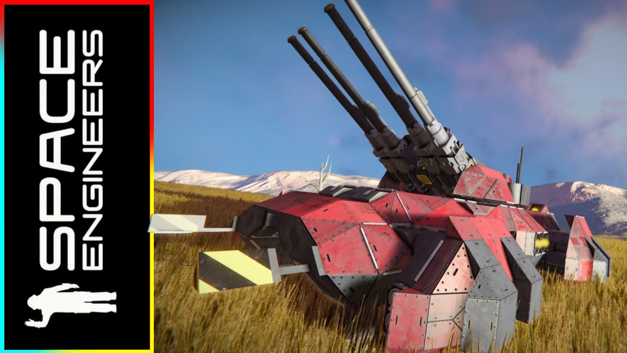 The PL1-M80 Mobile Frame Tank! - Space Engineers