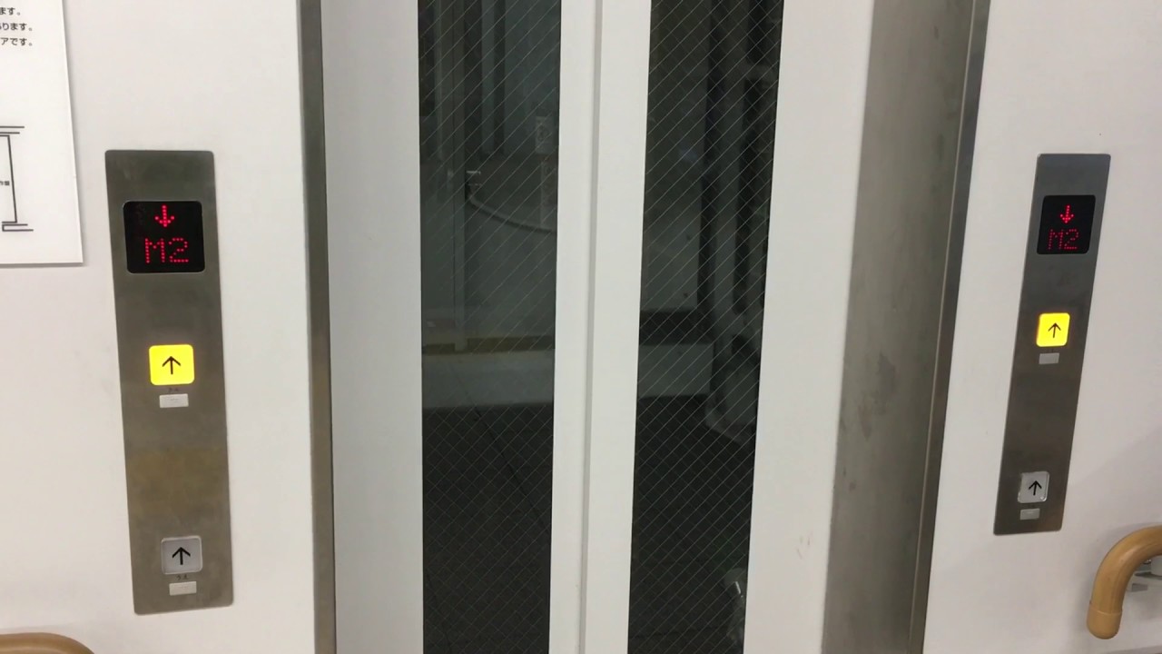 【斜めに動く！】中津駅のエレベーター(1・2番乗り場) NBT elevator