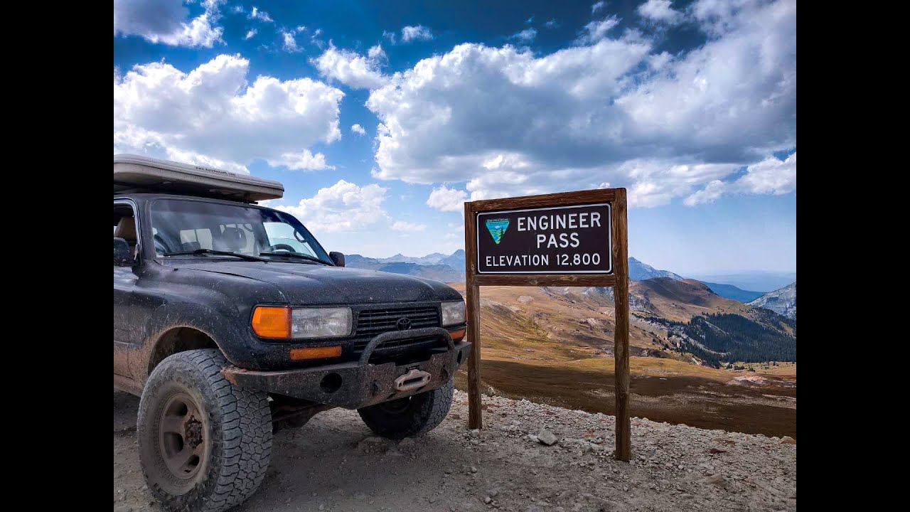 Engineer Pass in an 80 series Toyota Landcruiser. Best Jeep trail adventure in Colorado!