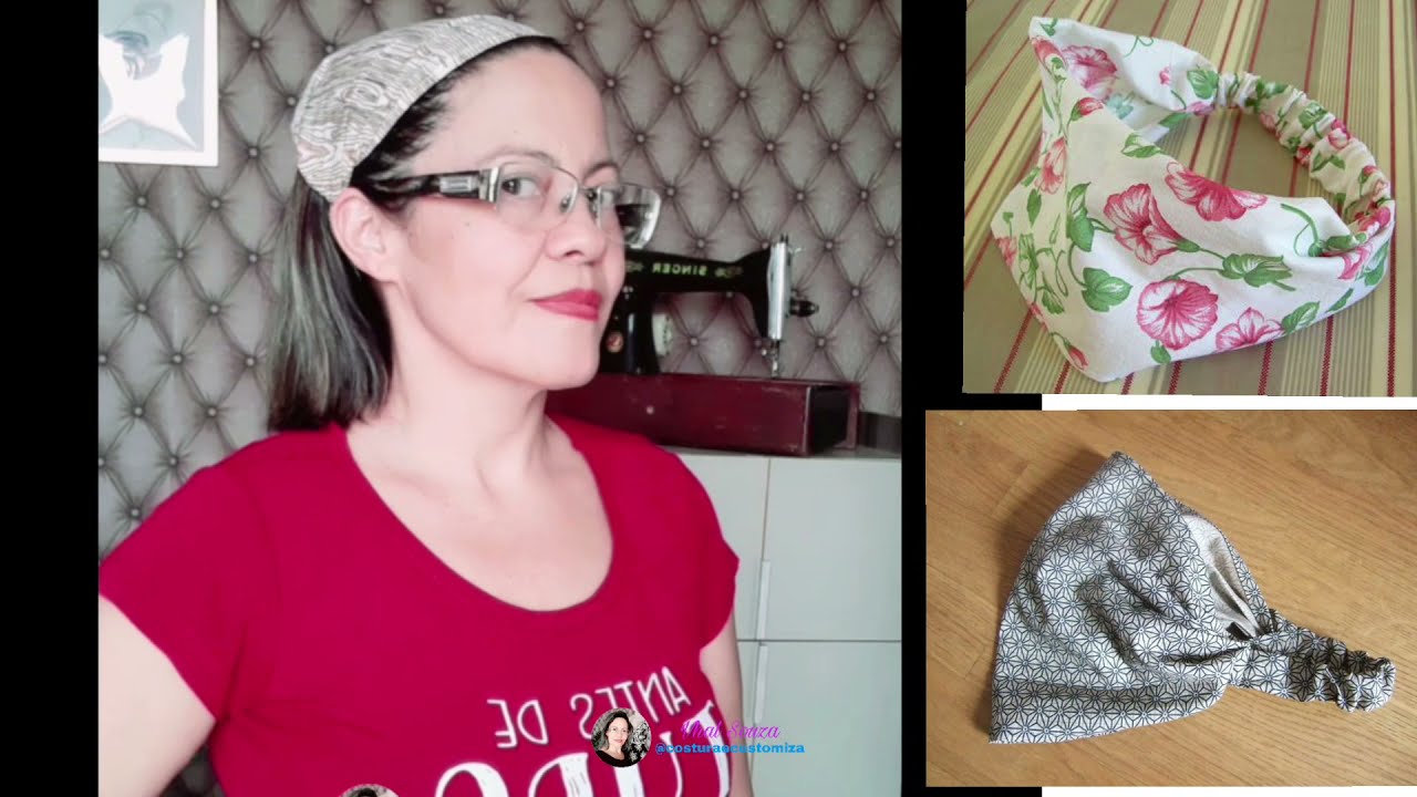 COMO FAZER FAIXA TURBANTE DE TECIDO PARA CABELO / Fácil de vender