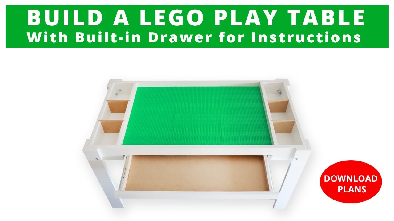 How to Build a Lego Table With Storage for Instructions