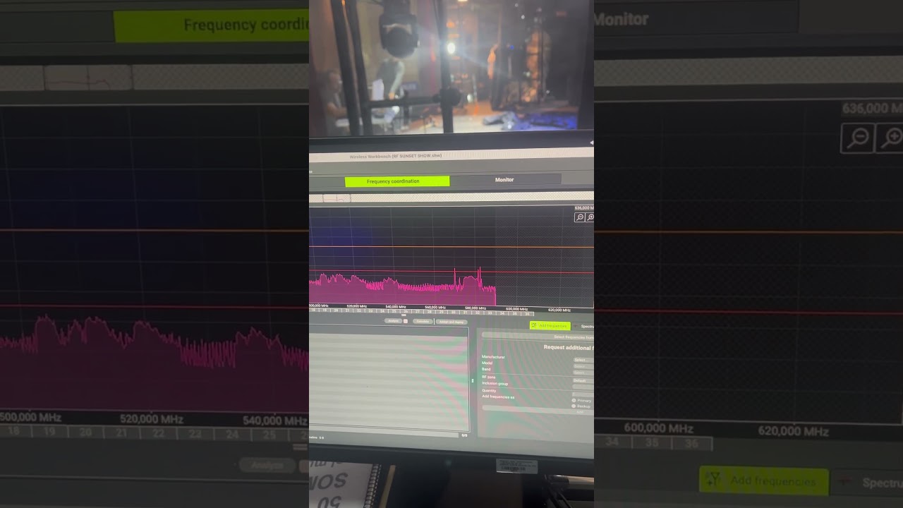 Coordinaci&oacute;n de RF con 15 receptores SHURE AD4D AXIENT