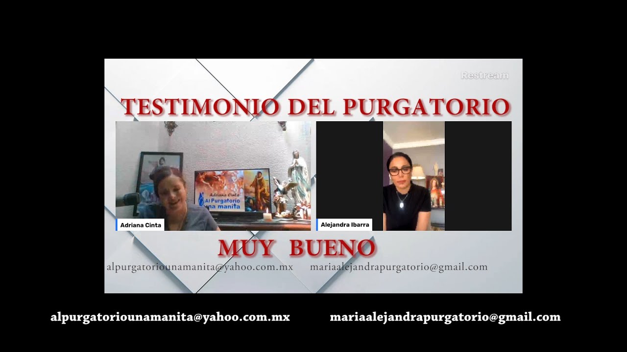 TESTIMONIO DEL PURGATORIO E ILUMINACION DE CONCIENCIA