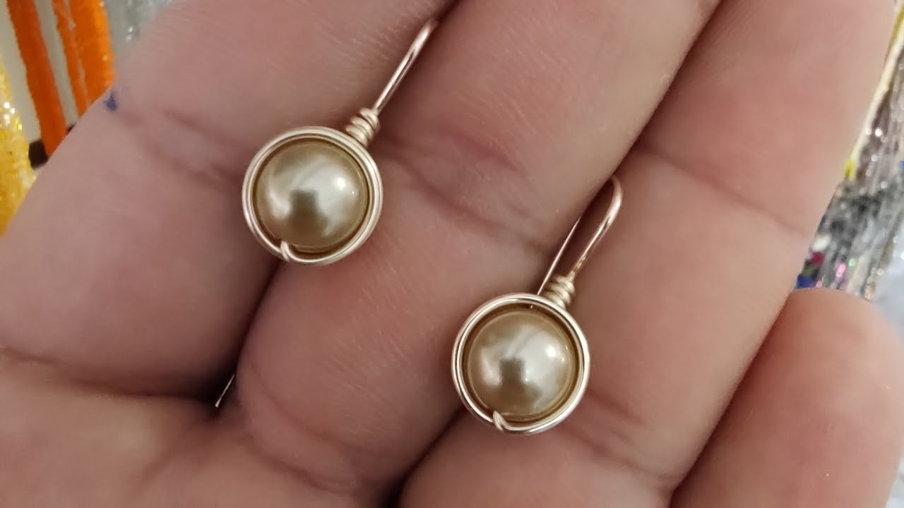 cómo hacer aretes de alambrismo para principiantes