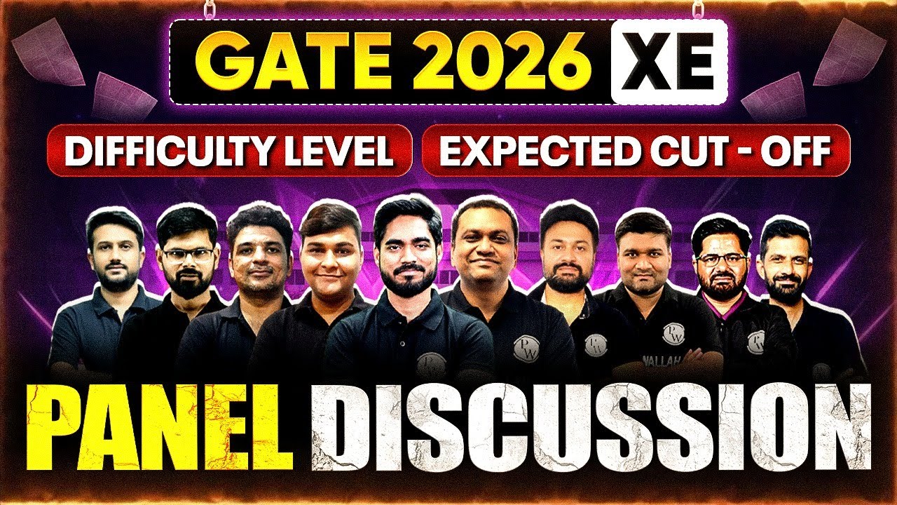 GATE 2026 Engineering Science | GATE XE Difficulty Level | Expected Cut - Off | Panel Discussion
