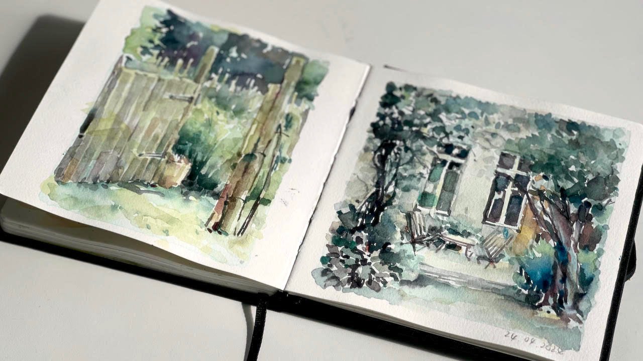 Zeitreise in Aquarell: Silberne Erinnerungswellen zwischen Vergangenheit und Gegenwart