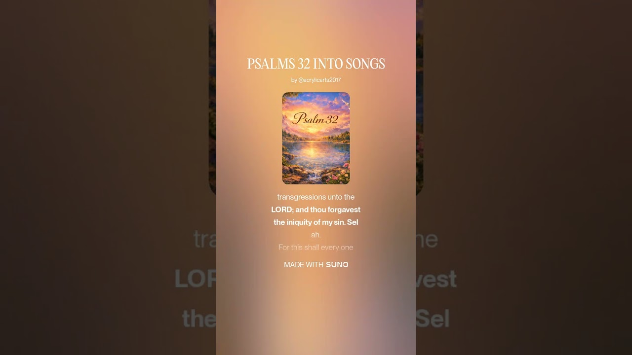 PSALMS 32 INTO SONGS WORD FOR WORD