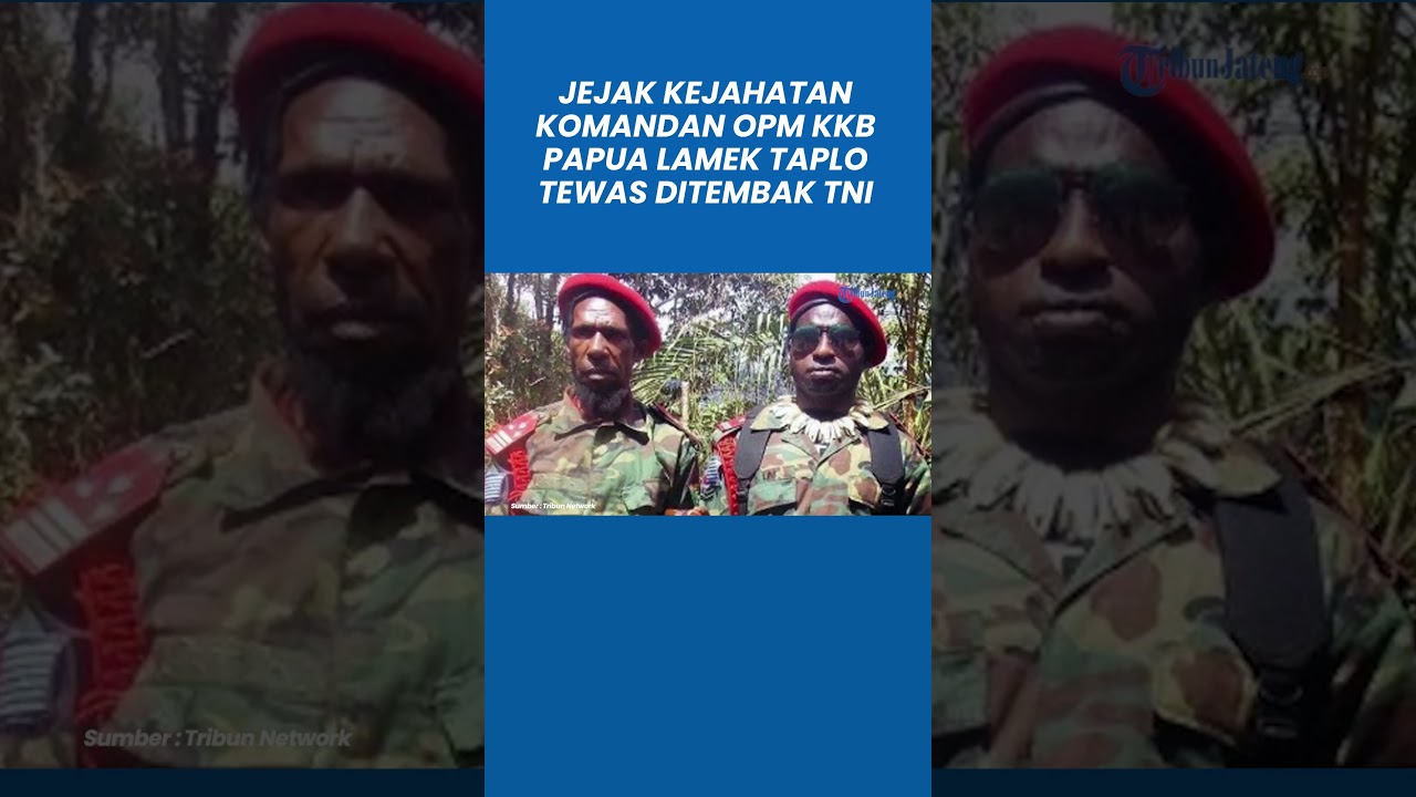 Jejak Kejahatan Komandan OPM KKB Papua Lamek Taplo Tewas Ditembak TNI