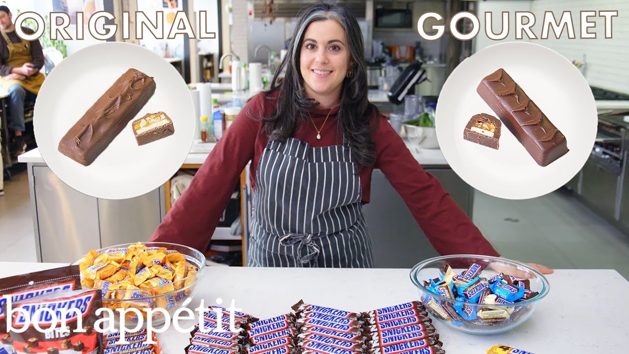 Pastry Chef Attempts to Make Gourmet Snickers | Gourmet Makes | Bon App&eacute;tit
