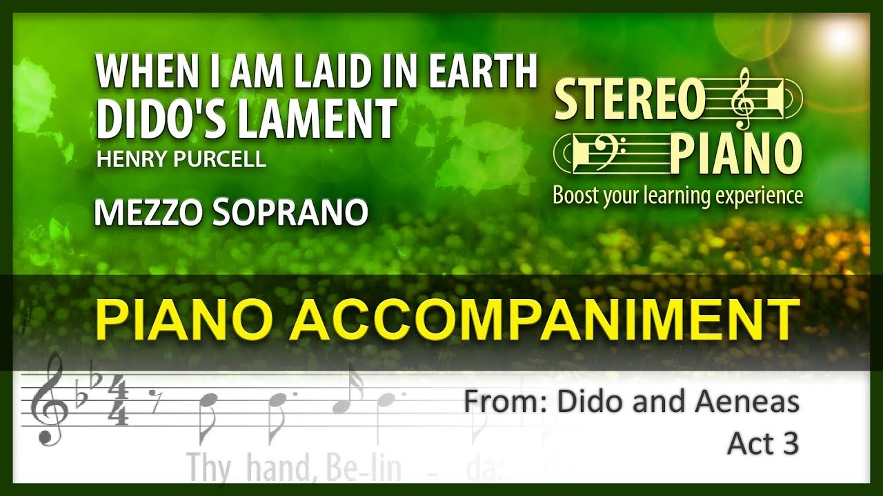Dido's Lament Karaoke / Purcell / Mezzo soprano