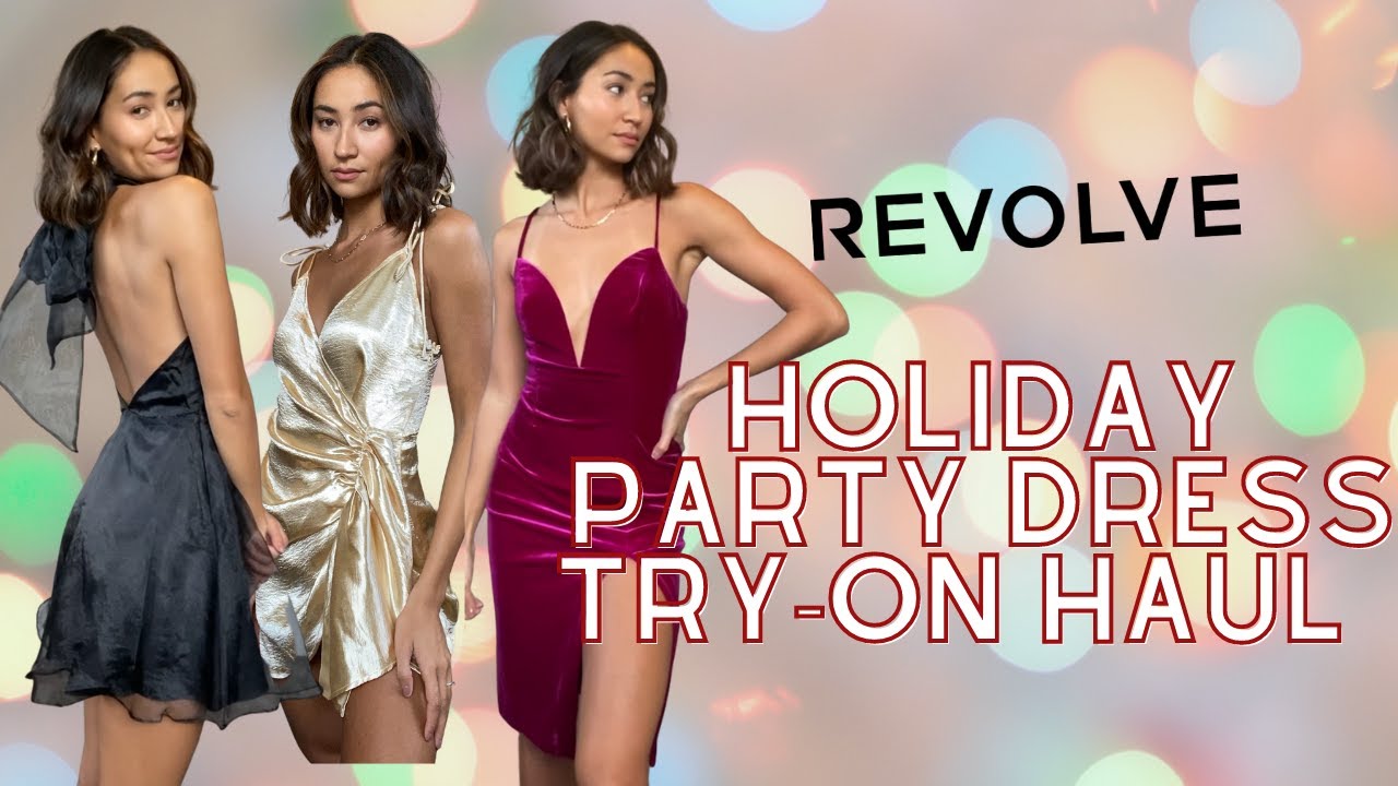 Revolve Holiday Party Dress TRY-ON HAUL 2021 (Amanda Uprichard, Lovers and Friends, NBD)