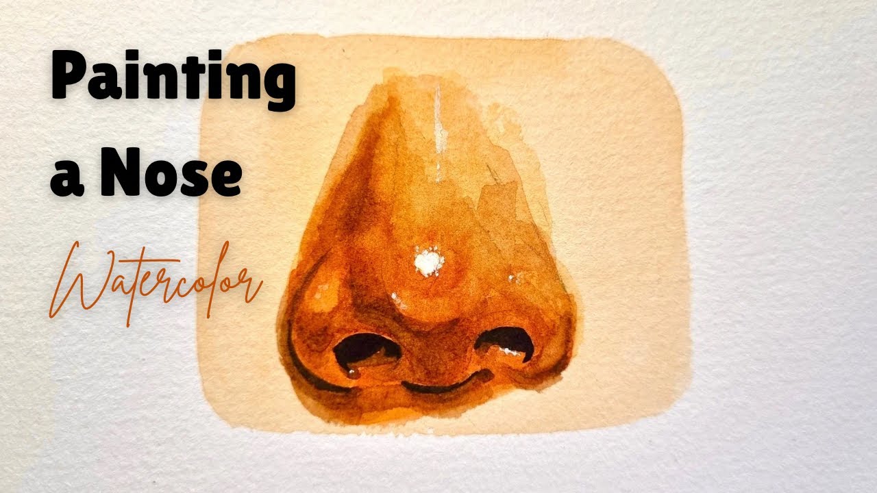 How I Paint a Nose | Enjoy the Process 🫧