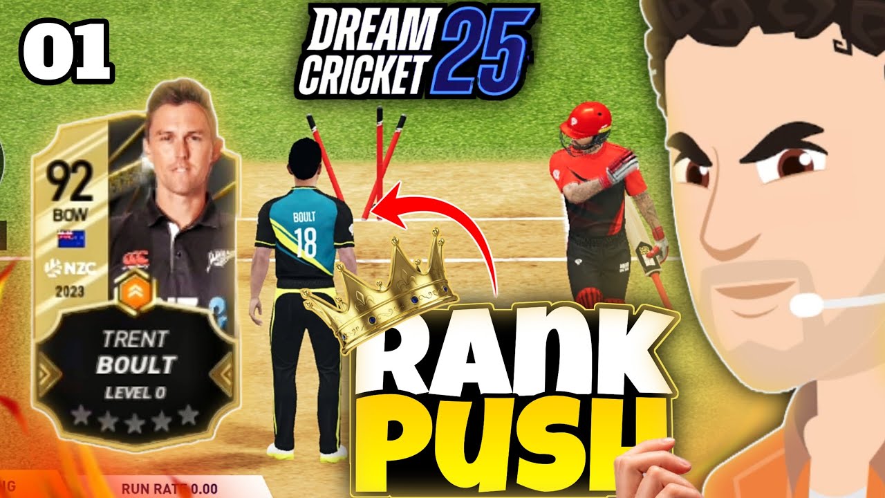 Doing Rank Push for the FIRST TIME in DREAM CRICKET 25