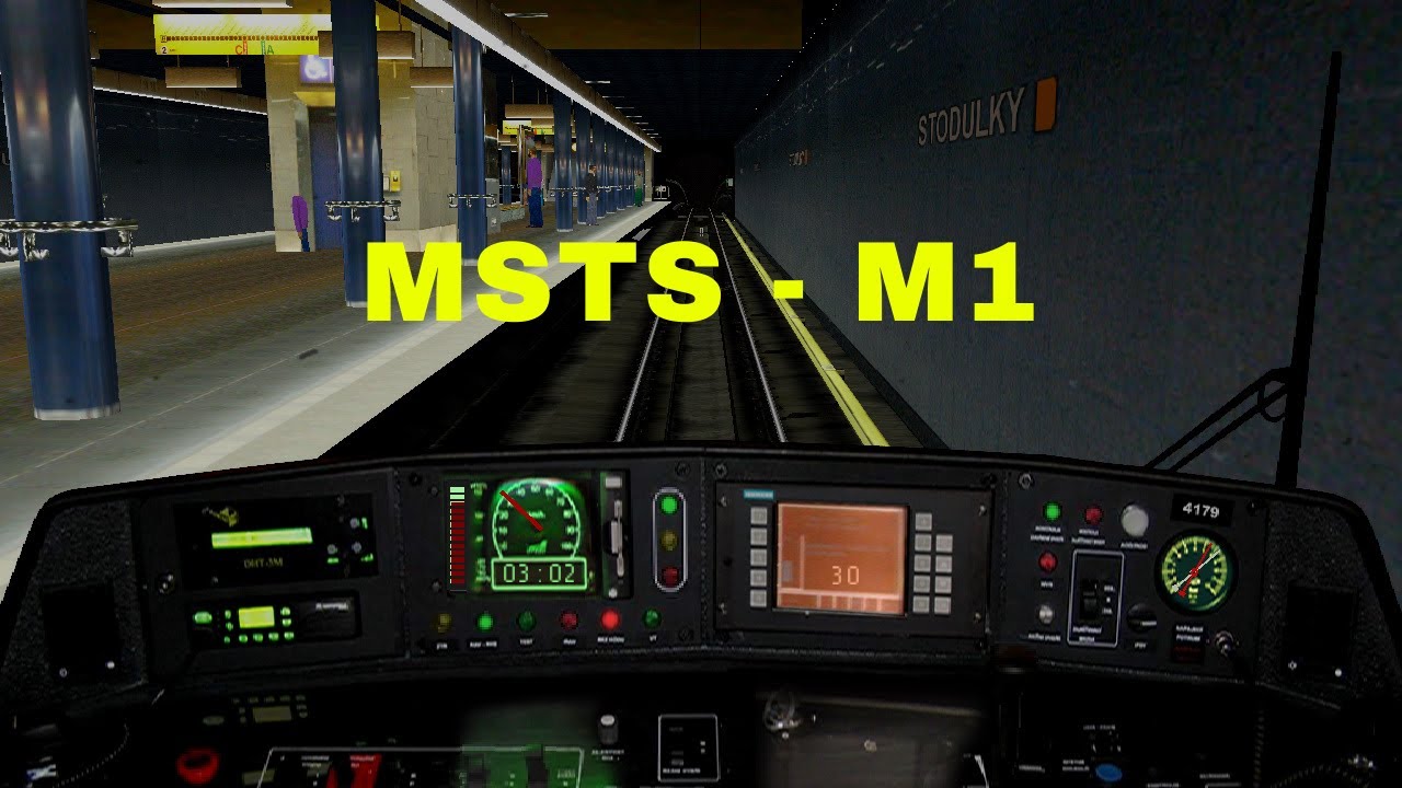 [ MSTS ] Simulátor pražského metra - jízda se soupravou M1