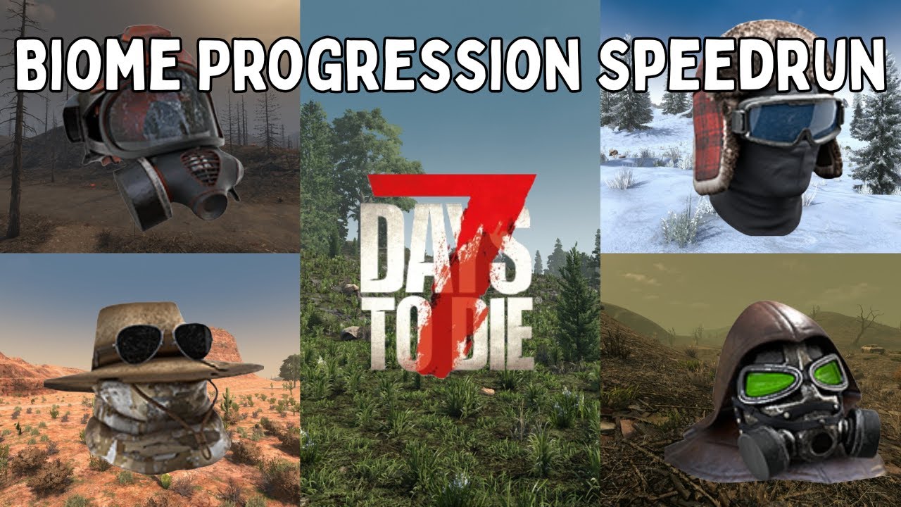 7 Days to Die 2.5 Biome Progression Speedrun Challenge - How Fast Can it Be Done?