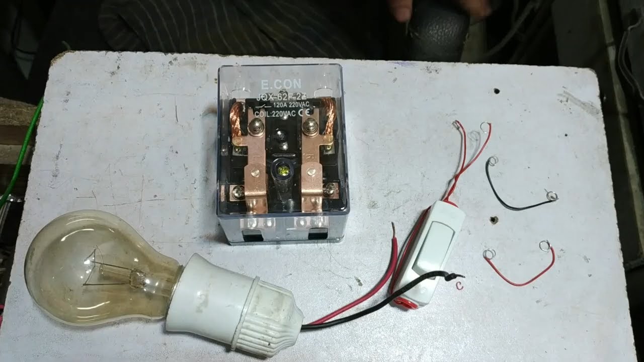 Automatic changeover switch control wiring connection in urdu/hindi