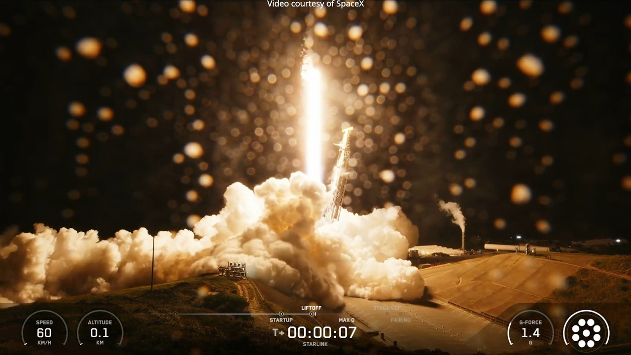 SpaceX Starlink 362 launch and Falcon 9 first stage landing, 1 March 2026