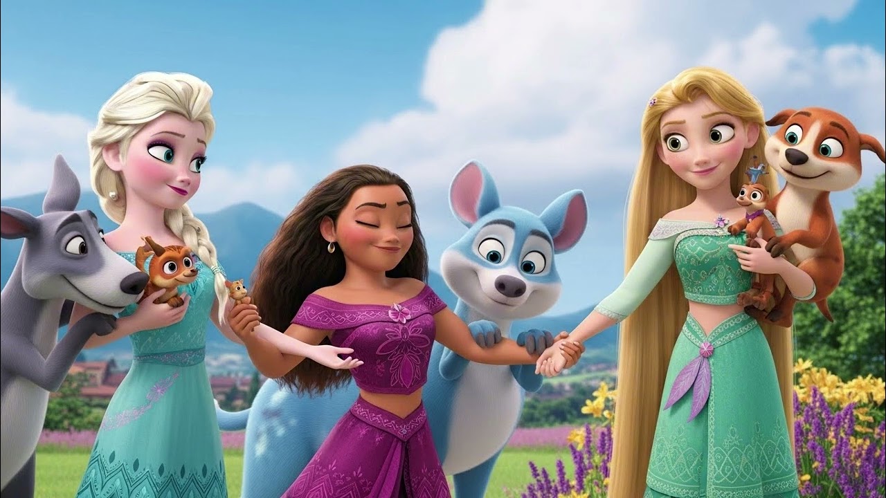 Gentle Music and Happy Hearts | Elsa Moana Rapunzel Musical Story