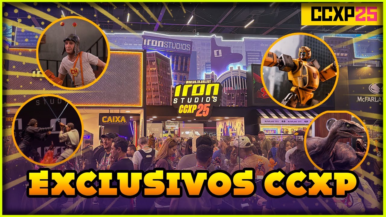 IRON STUDIOS CCXP 2025 GIRO COMPLETO NO ESTANDE / HASBRO / BLOKEES / MCFARLANE / EXCLUSIVOS