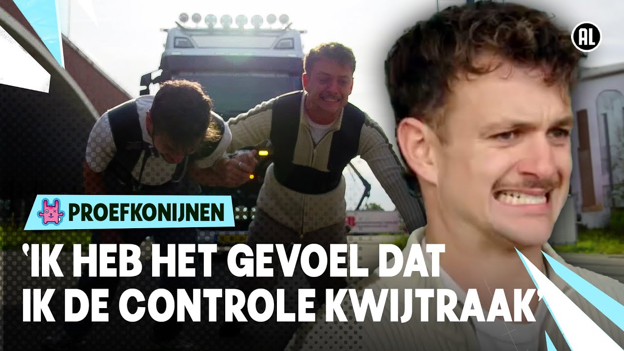 VRACHTWAGEN VOORUIT TREKKEN ONDER HYPNOSE?!! 🔮💪 | Proefkonijnen | Seizoen 1 #7 | NPO Zapp