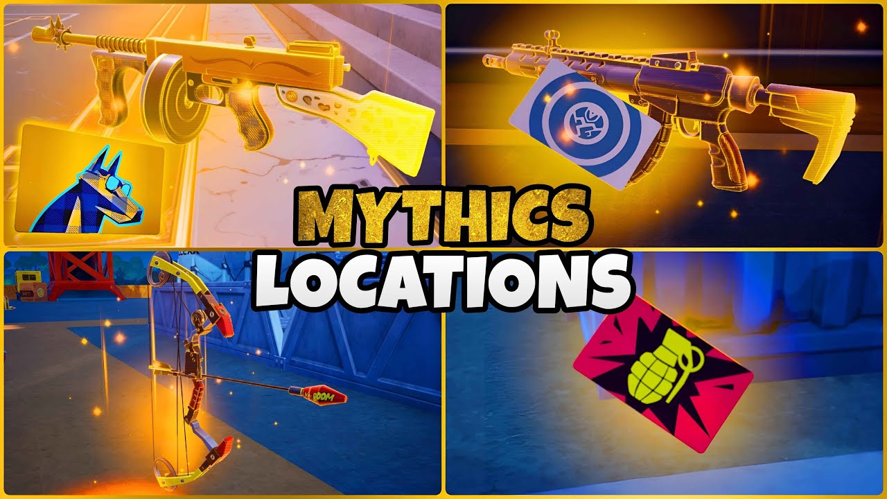 Fortnite Remix: ALL Mythic Weapons (Bosses) & Vaults Locations! 🗺️ (All NEW Map Changes)
