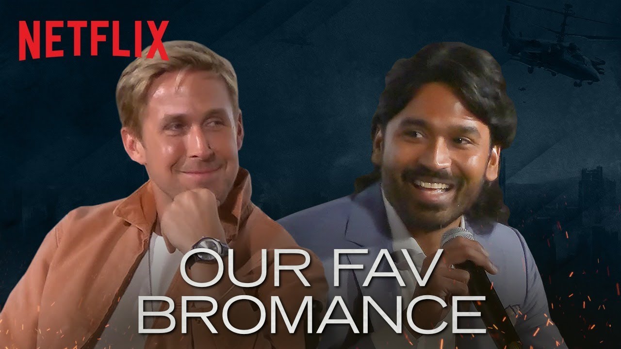 Райан Гослинг рассказывает о работе с Дханушем | Серый человек | Netflix India #shorts
