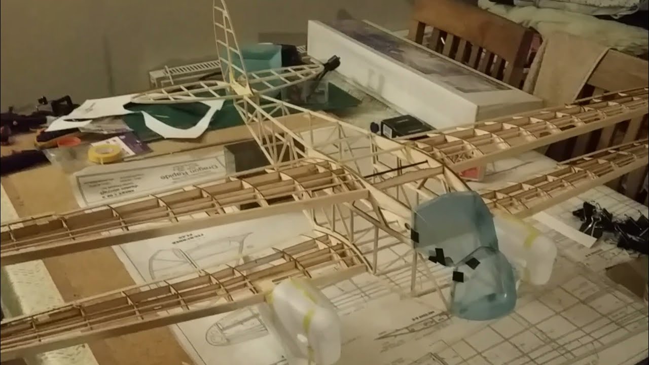 'Dragon Rapide'  update 5 .. tail .wheel pants ..cowls